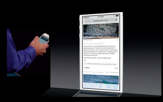 Safari unter iOS 7 (Bild: Apple/Screenshot: Golem.de)